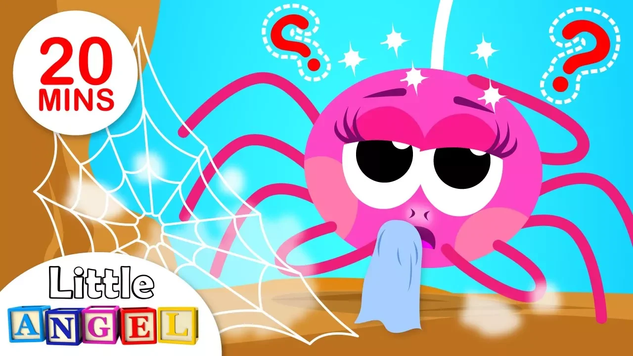 Sneezy Itsy Bitsy Spider | Cinderella | Puppy Safety Tips | Nursery Rhymes by Little Angel poster